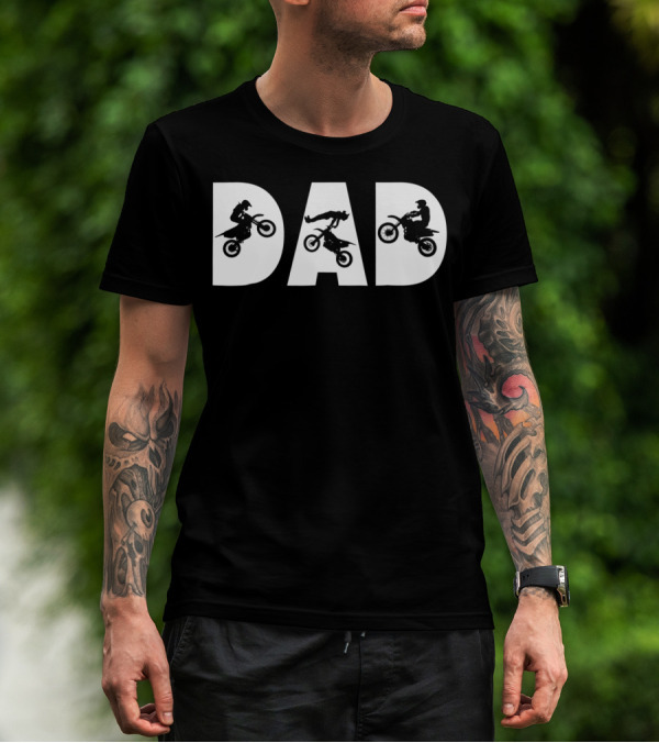 Dad Motocross Legend Family T-Shirt