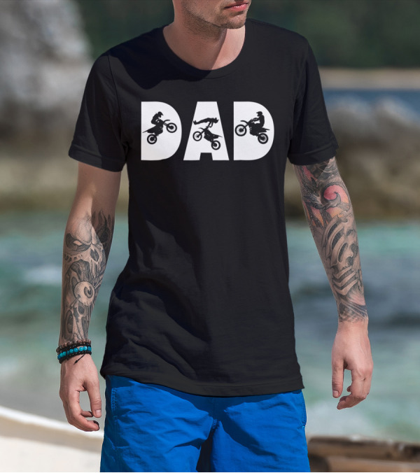 Dad Motocross Legend Family T-Shirt