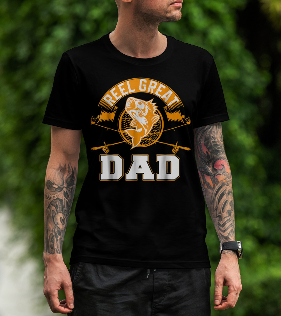 Reel Great Dad Father's Day Fishing Humor Family T-Shirt