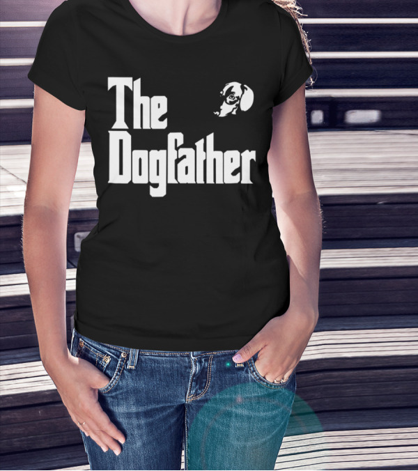 Dachshund Dad The Dogfather Birthday Gift T-Shirt