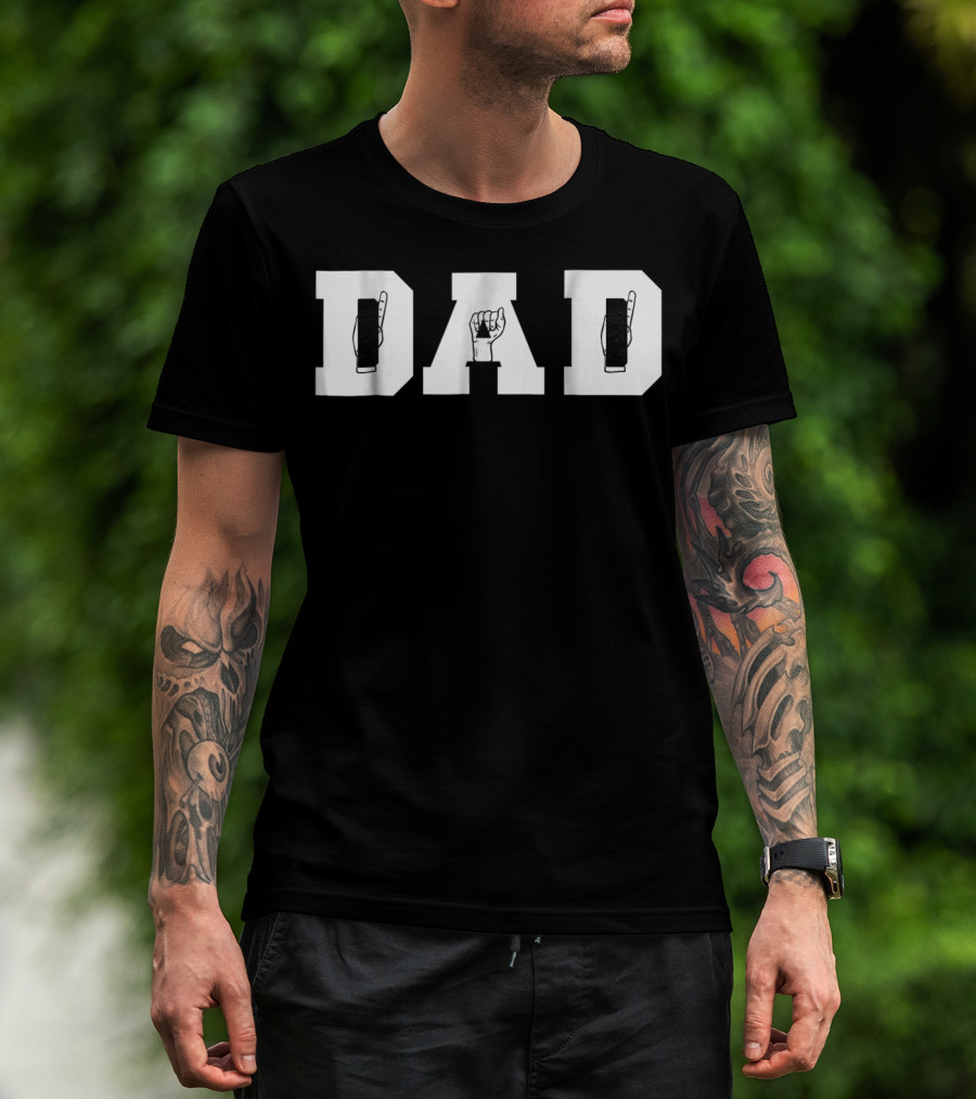 ASL Dad Sign Language American Sign Language Dad 77 T-Shirt