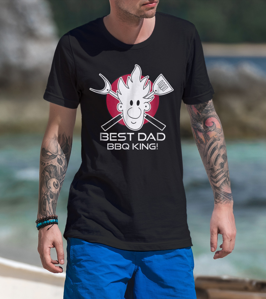 BEST DAD BBQ KING Dad At The Grill49 T-Shirt