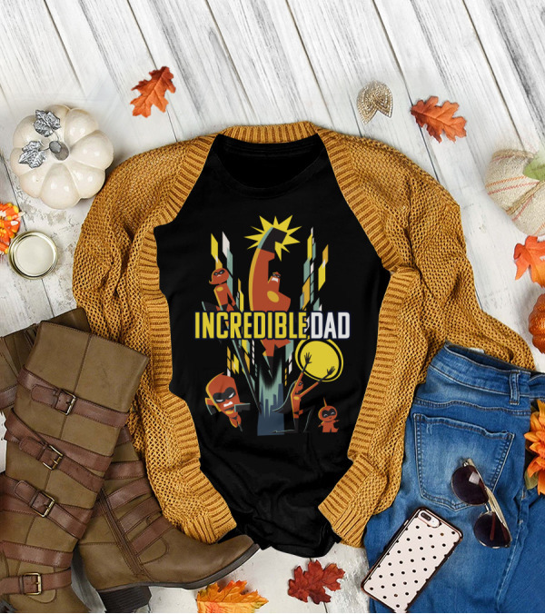 Disney Pixar Incredibles 2 Incredible Dad Family T-Shirt
