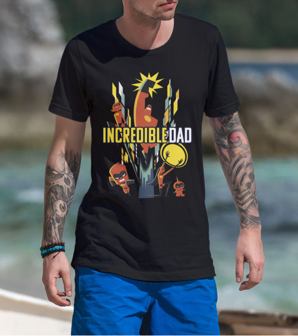 Disney Pixar Incredibles 2 Incredible Dad Family T-Shirt