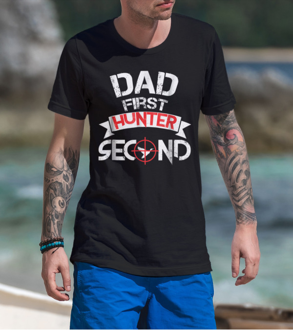 Dad First Hunter Second Duck Hunting Dad Idea15 T-Shirt