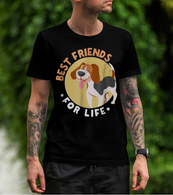 Best Friends For Life Beagle Dad Funny T-Shirt