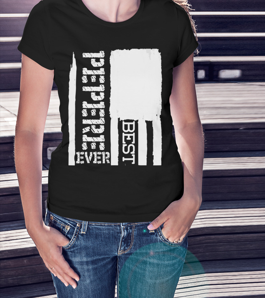 Best Pepere Ever Distressed Flag T-Shirt