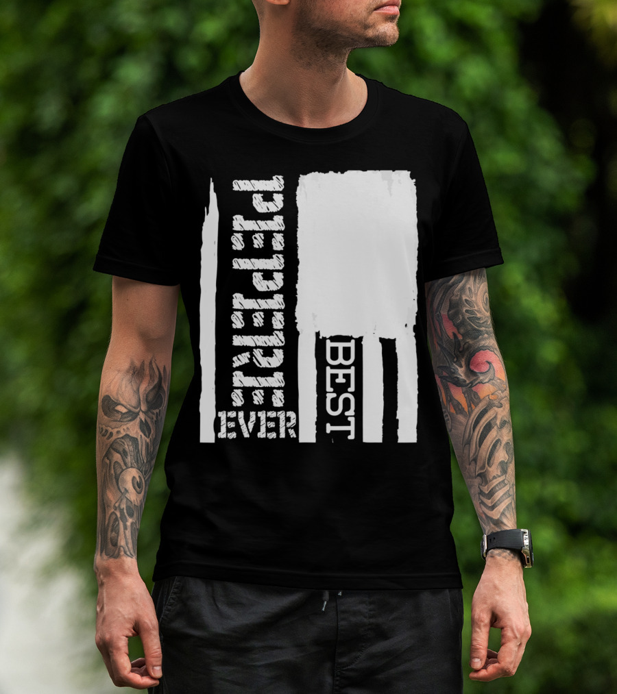 Best Pepere Ever Distressed Flag T-Shirt