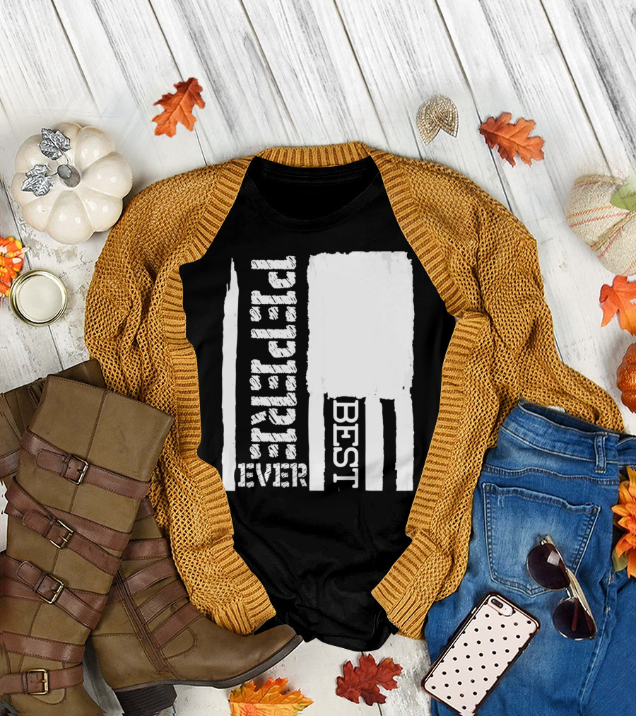 Best Pepere Ever Distressed Flag T-Shirt
