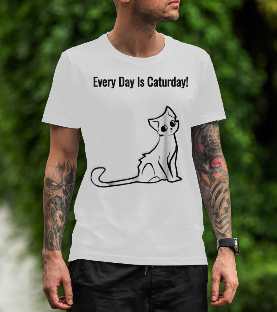 Every Day Is Caturday Cat Lover Cat Mom Dad T-Shirt