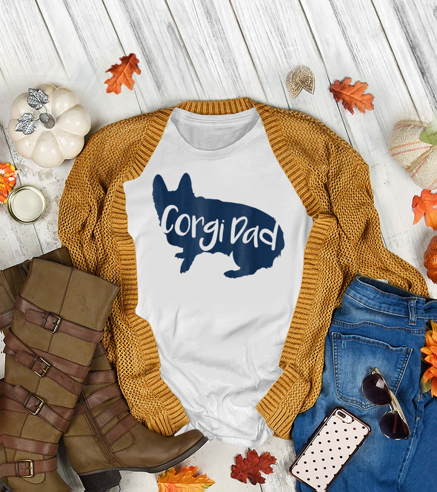 Corgi Dad CorgiLover Dog T-Shirt
