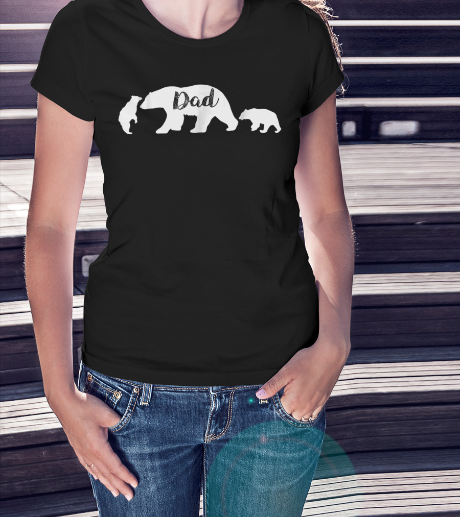 Dad Bear With Bear Cubs T-Shirt
