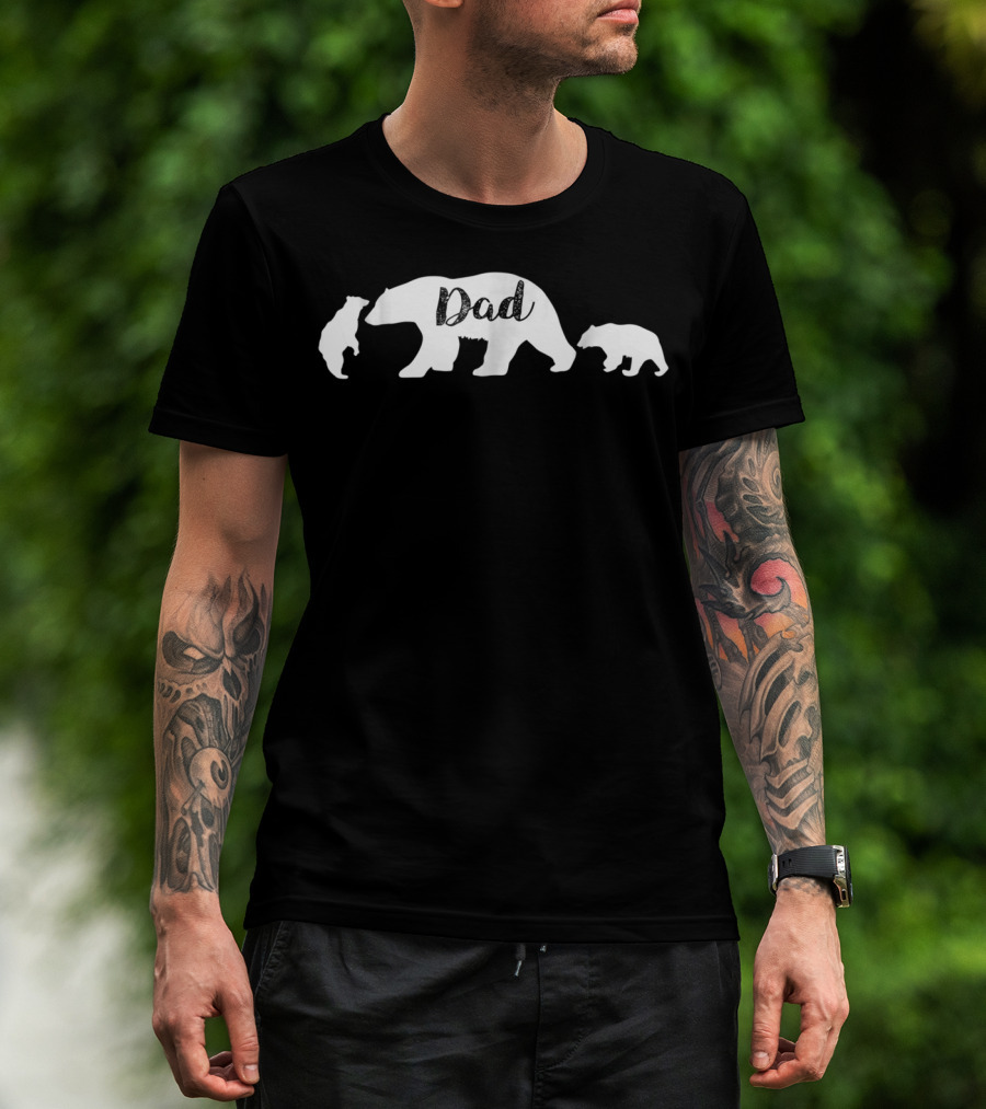 Dad Bear With Bear Cubs T-Shirt