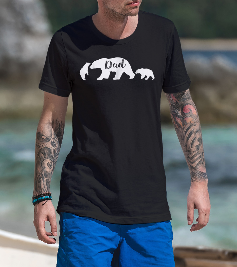 Dad Bear With Bear Cubs T-Shirt
