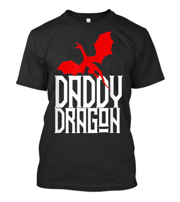 Daddy Dragon Red Matching Family Tribe Dad Father T-Shirt