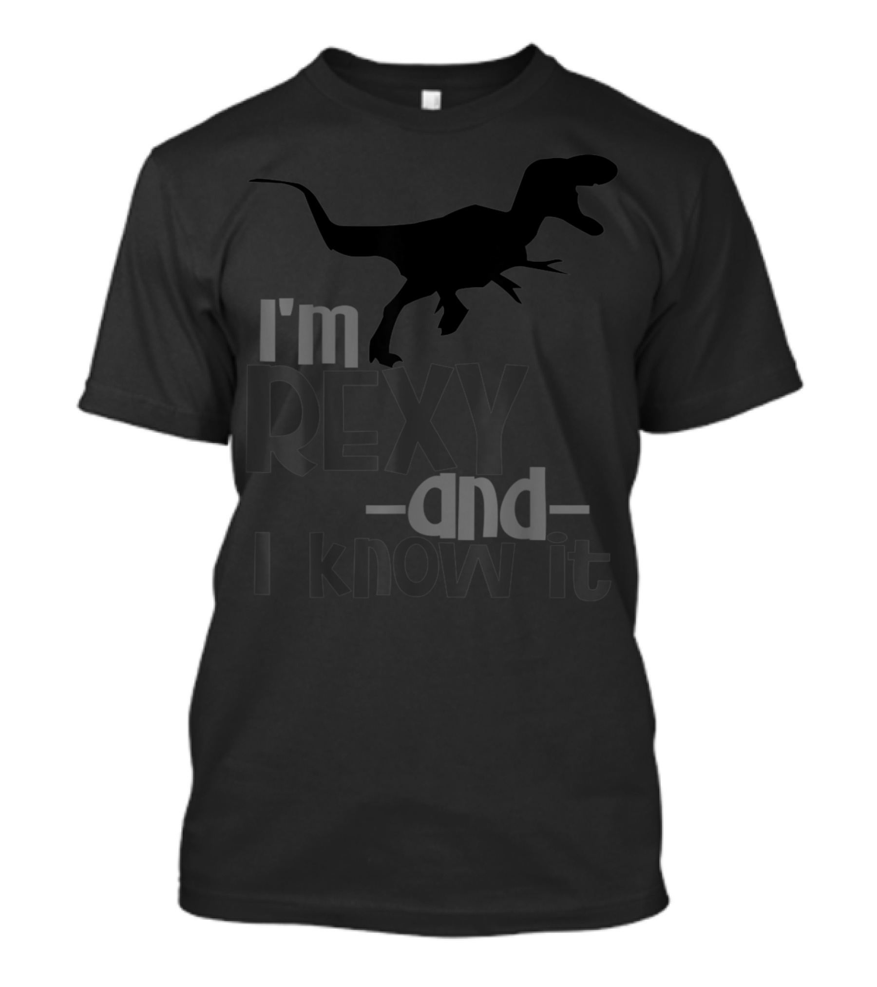 I'm Rexy And I Know It Dinosaur TRex Daddy Kids Dad Matching Son Daughter T-Shirt