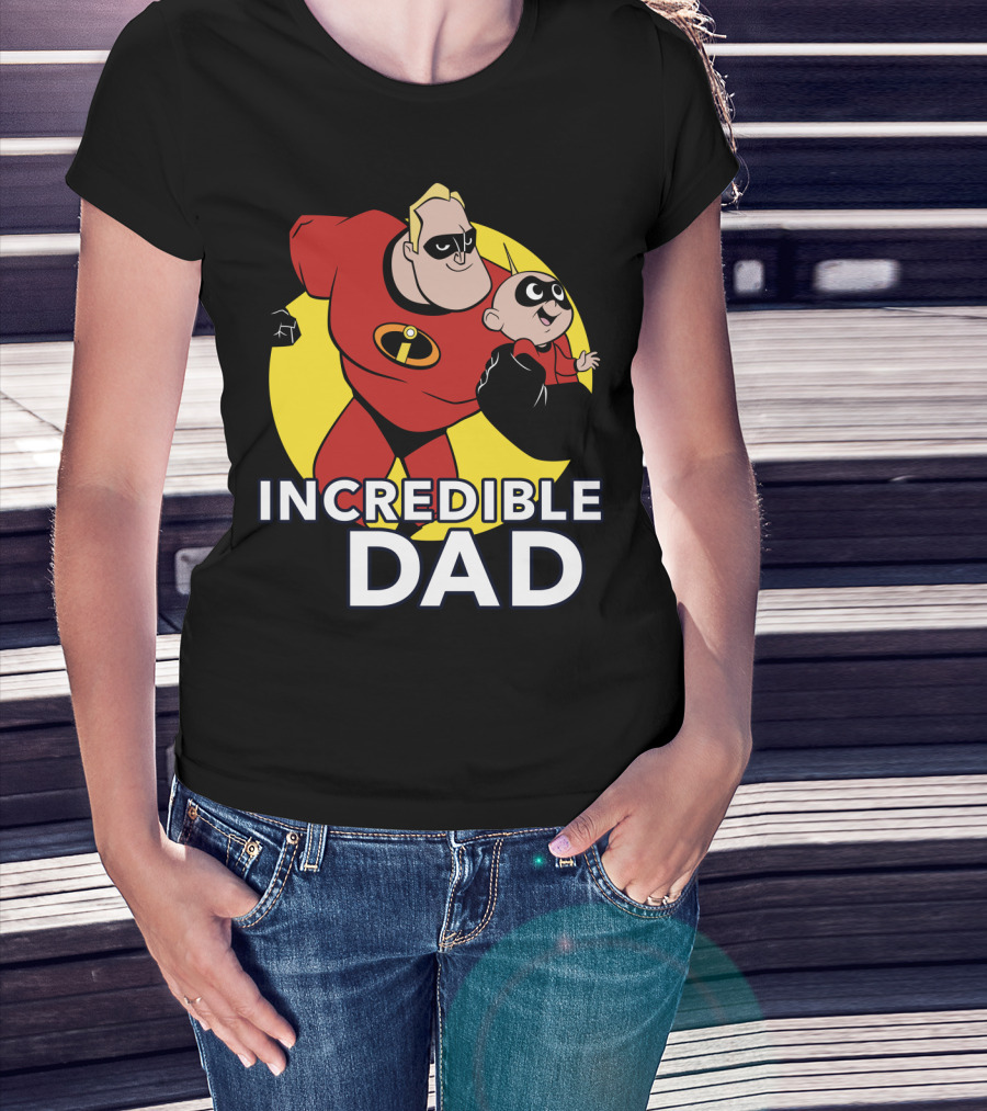Disney Pixar Incredibles 2 Incredible Dad Jack Jack And Dad T-Shirt