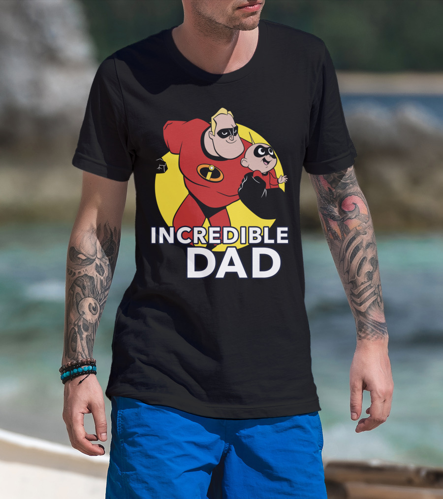 Disney Pixar Incredibles 2 Incredible Dad Jack Jack And Dad T-Shirt