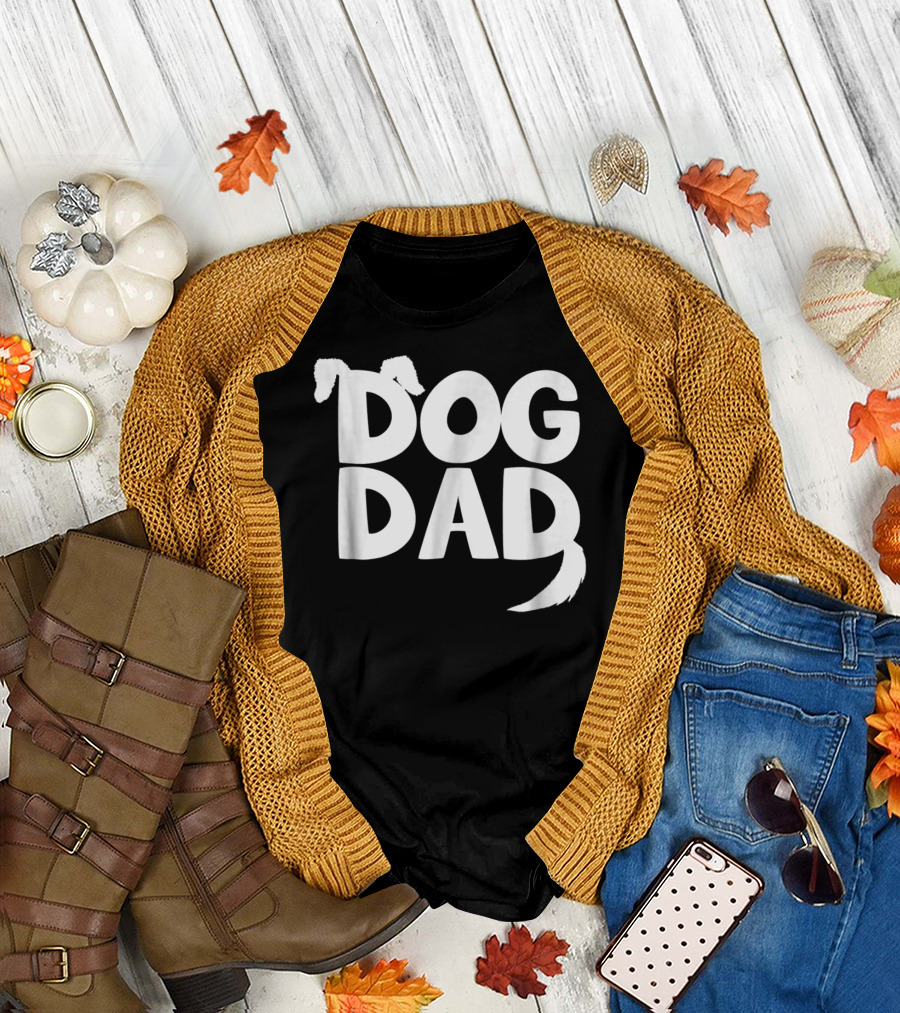 Dog Dad Fun Dog Ears Tail T-Shirt
