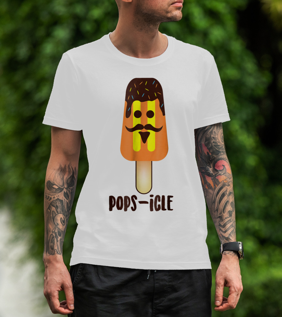 Dad Day Pops-icle Ice Pop Dy Papa54 T-Shirt