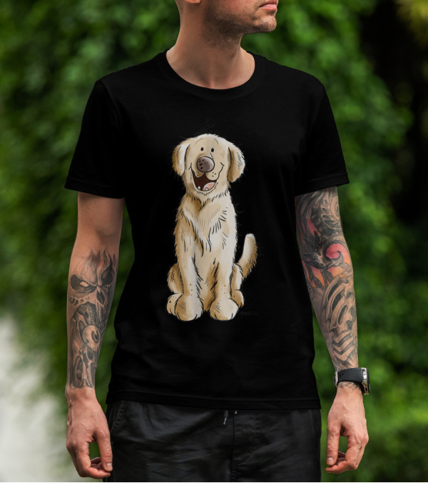 Golden Retriever I Dog Mom Dad Cool T-Shirt