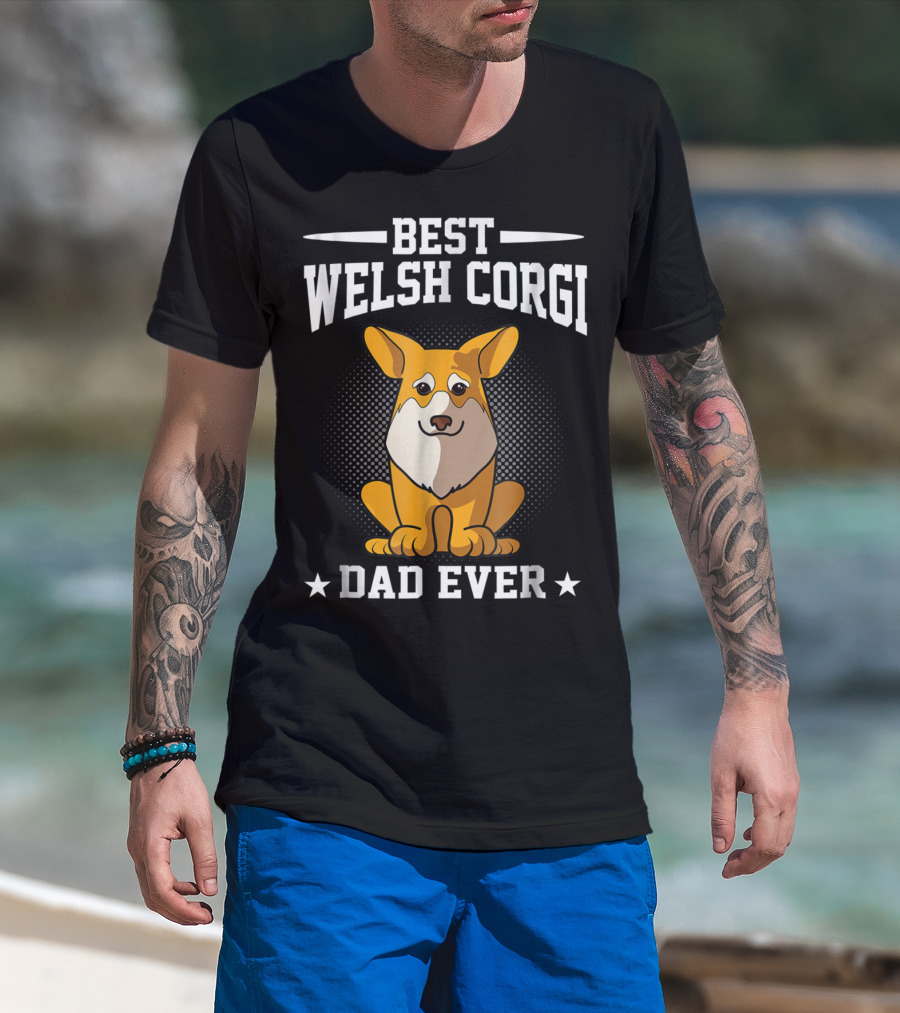 Best Welsh Corgi Dad Ever T-Shirt