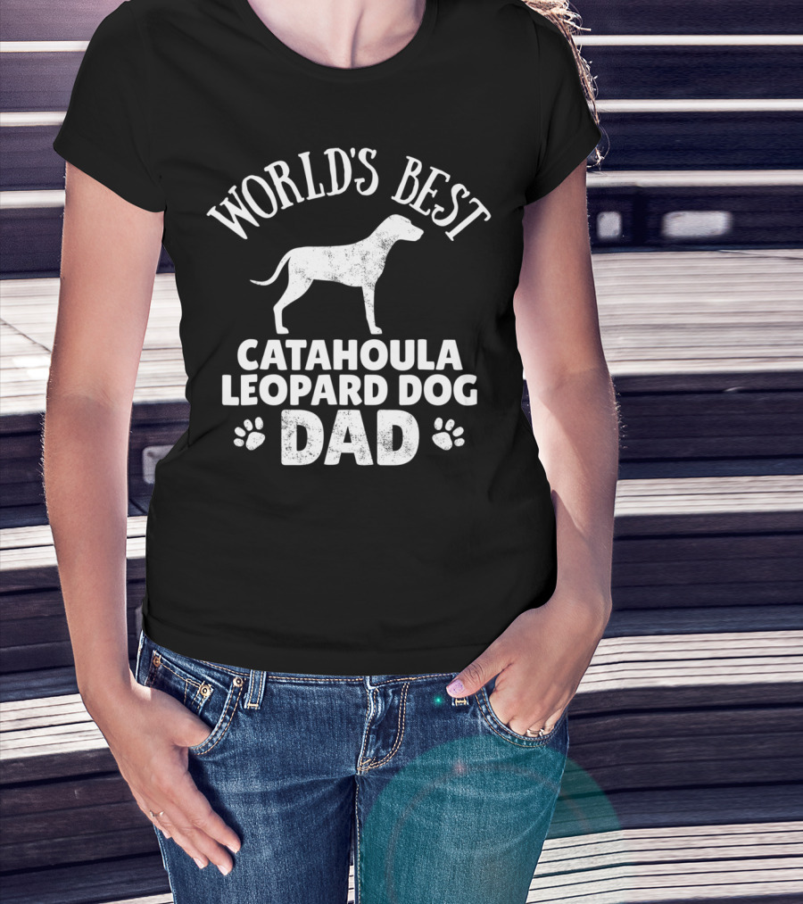 World's Best Catahoula Leopard Dog Dad T-Shirt