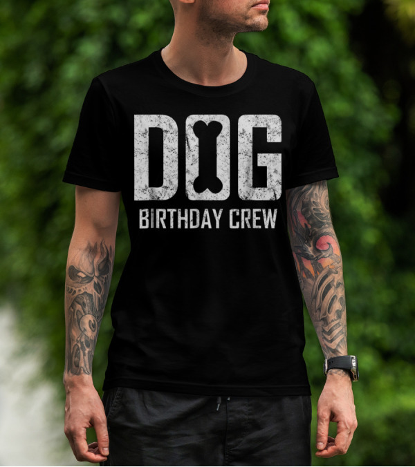 Dog Birthday Crew Dog Mom Dog Dad Party Crew37 T-Shirt