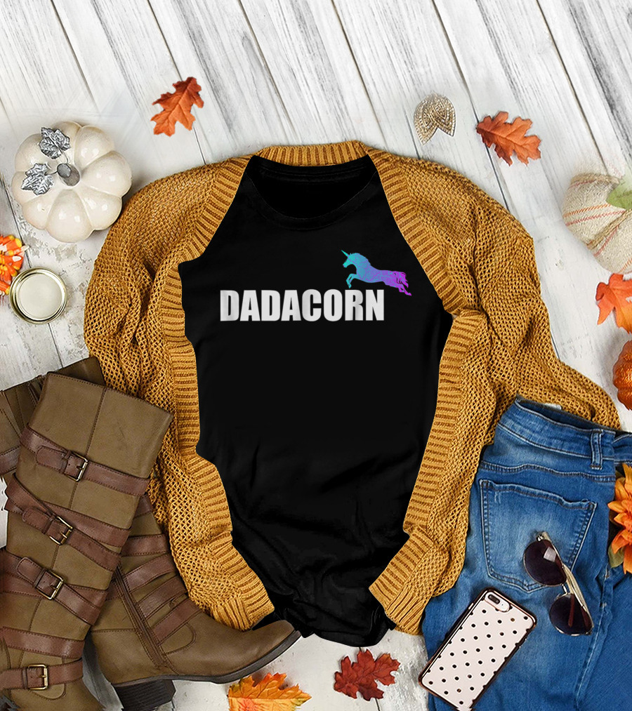 Dadacorn Unicorn Daddy Dad T-Shirt