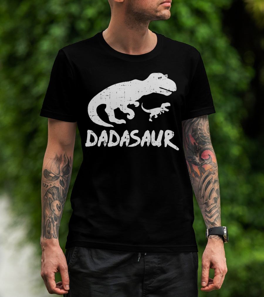 Dadasaur Funny TRex Dinosaur Dad Dadasaurus T-Shirt