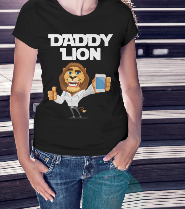 Daddy Lion Daddy Dad Lion Thumbs Up Smartphone T-Shirt