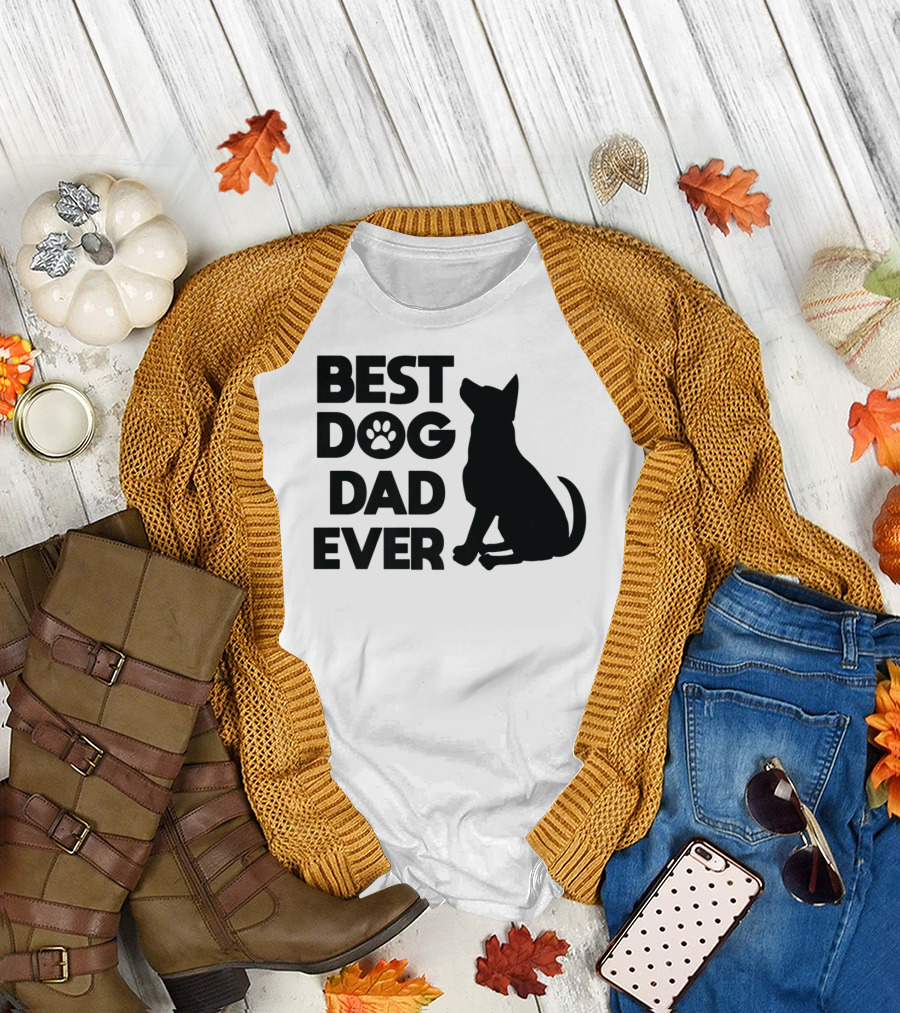 Best Dog Dad Ever Dog Lover Pet Owner Adorable Pets Canine T-Shirt