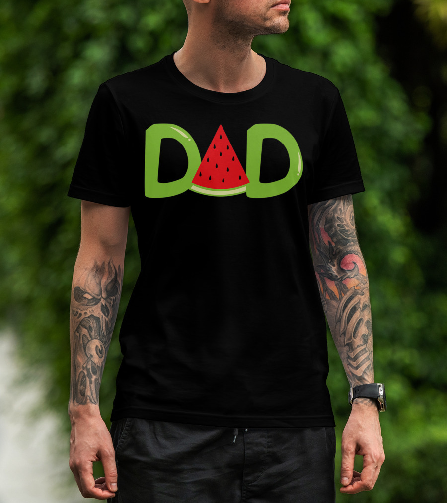DAD Funny Summer Watermelon Lover T-Shirt