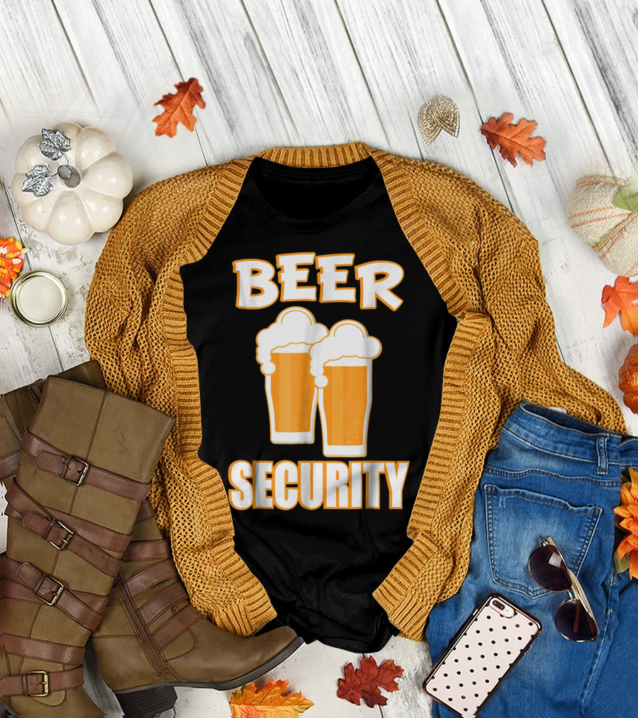 Beer Security Cool Dad T-Shirt