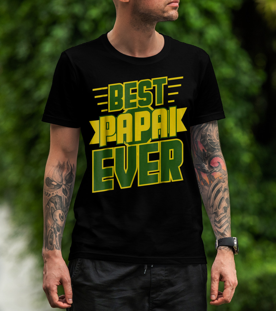 Best Papai Ever Awesome Brazilian Dad Brazil T-Shirt