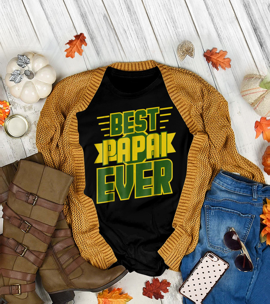 Best Papai Ever Awesome Brazilian Dad Brazil T-Shirt