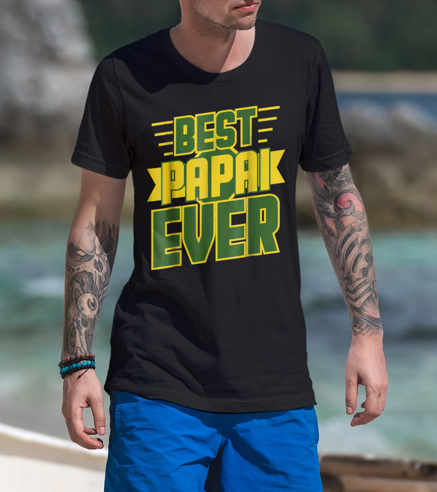 Best Papai Ever Awesome Brazilian Dad Brazil T-Shirt