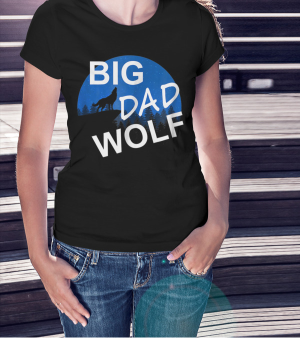 Big Dad Wolf Howling At The Moon 69 T-Shirt
