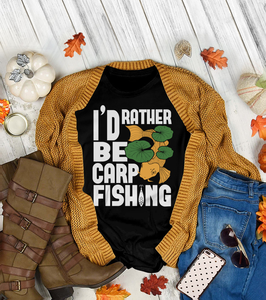 I'd Rather Be Carp Fishing Dad91 T-Shirt