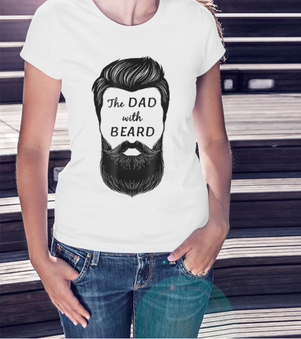 The Awesome Dad With Beard T-Shirt