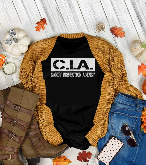 CIA Candy Inspection Agency Dad Halloween Costume85 T-Shirt