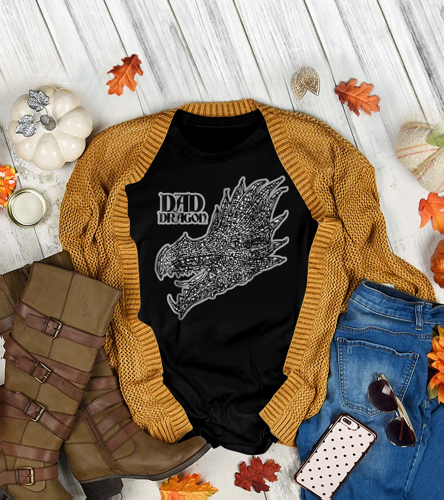 Dad Dragon Birthday Dragons82 T-Shirt