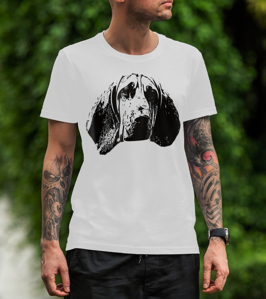 Bloodhound Face Dog Mom Or Dad T-Shirt