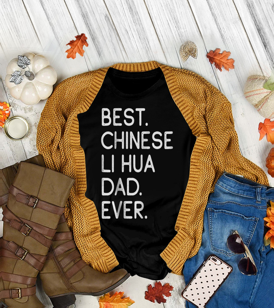 Best Chinese Li Hua Dad Ever Kitten Lovers Owner T-Shirt