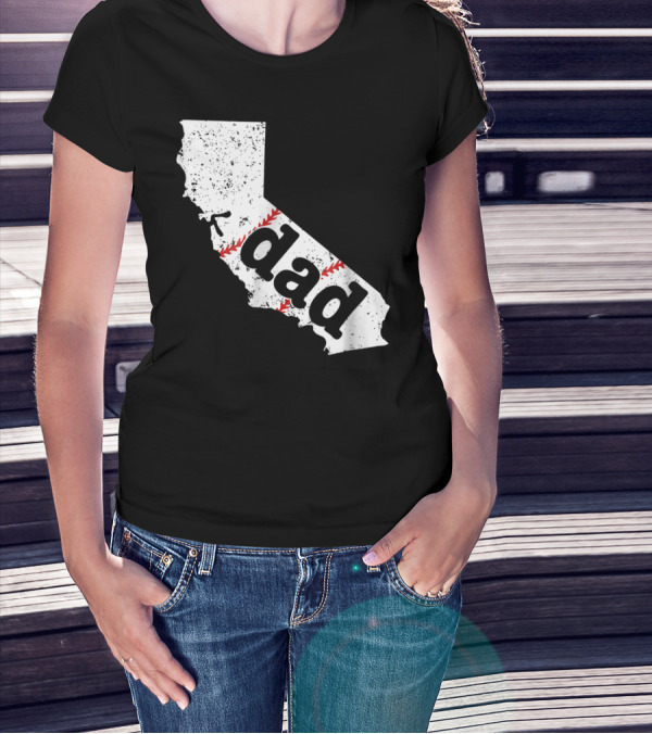 California Dad Baseball Softball Best T-Shirt