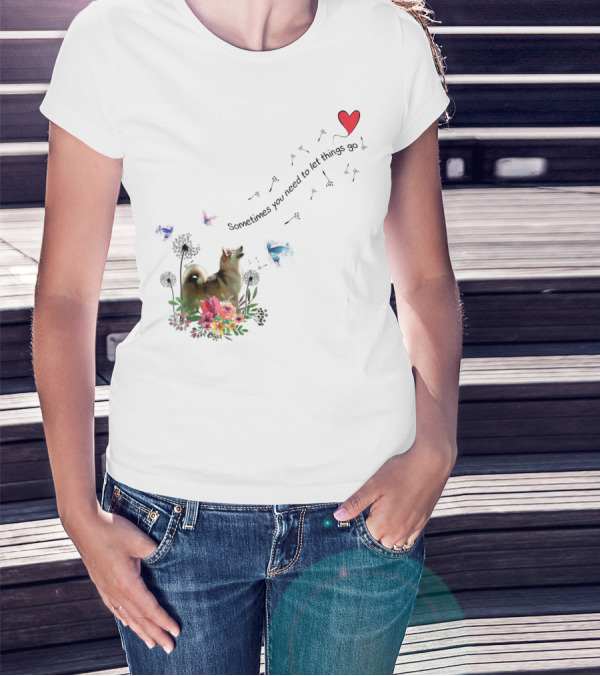 Alaskan Malamute Dog Sometimes You Need To Let Things Go T-Shirt