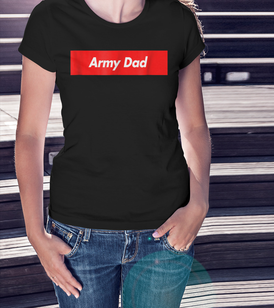 Army Dad Red Box T-Shirt
