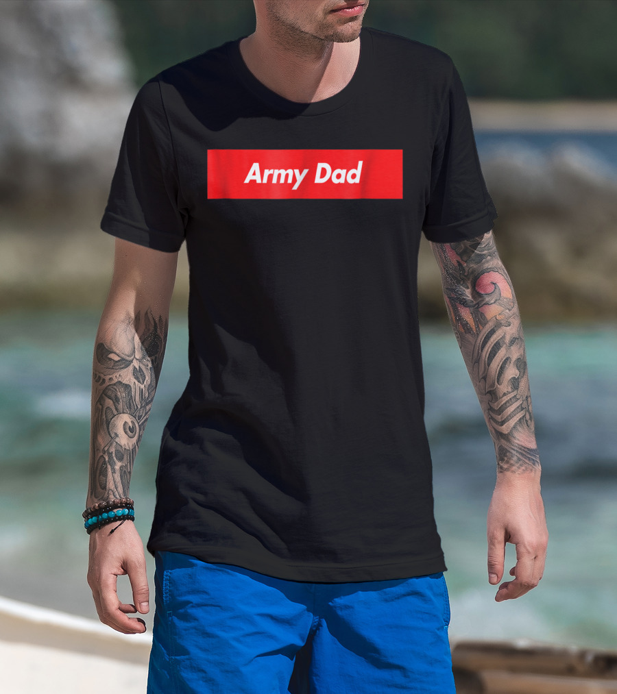 Army Dad Red Box T-Shirt