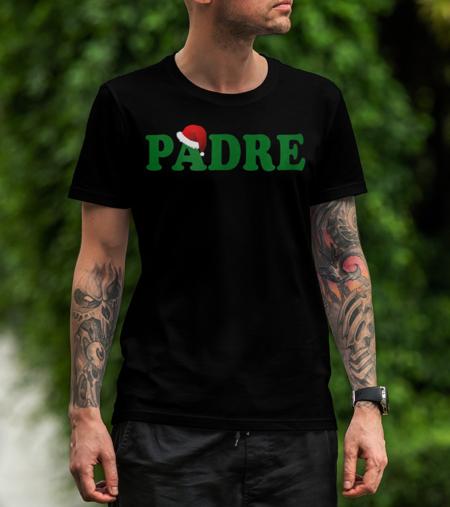 Padre Christmas Santa Hat Dad T-Shirt