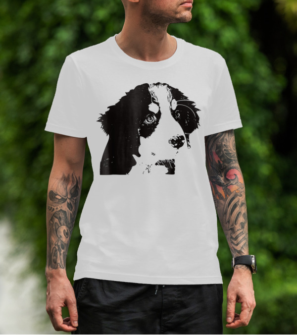 Bernese Mountain Dog Mom Or Dad Face T-Shirt